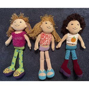 GROOVY GIRLS DOLLS 2001 Lot of 3 KAYLA, SIRI & SHIKA TWO HAS NO PLUSH TAGS
